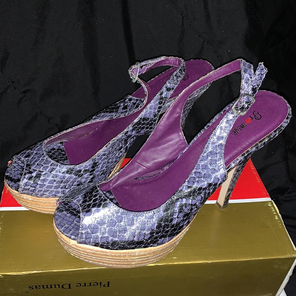 Purple promise heels US 7 1/2
